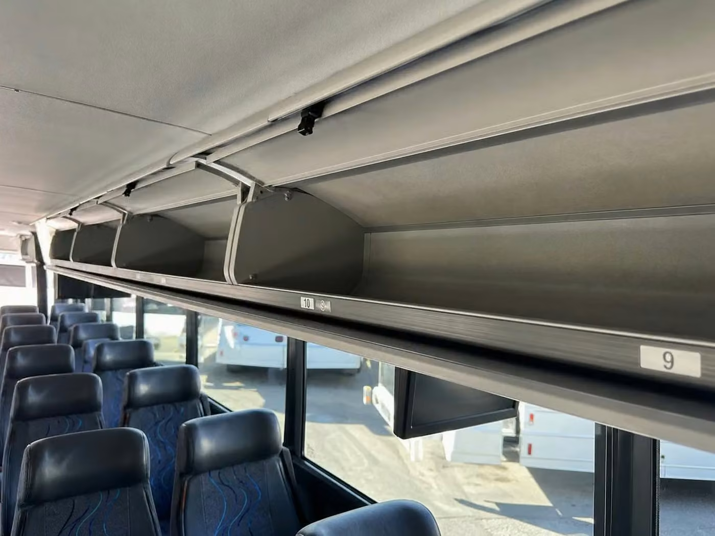 davenport 18 passenger minibus overhead storage
