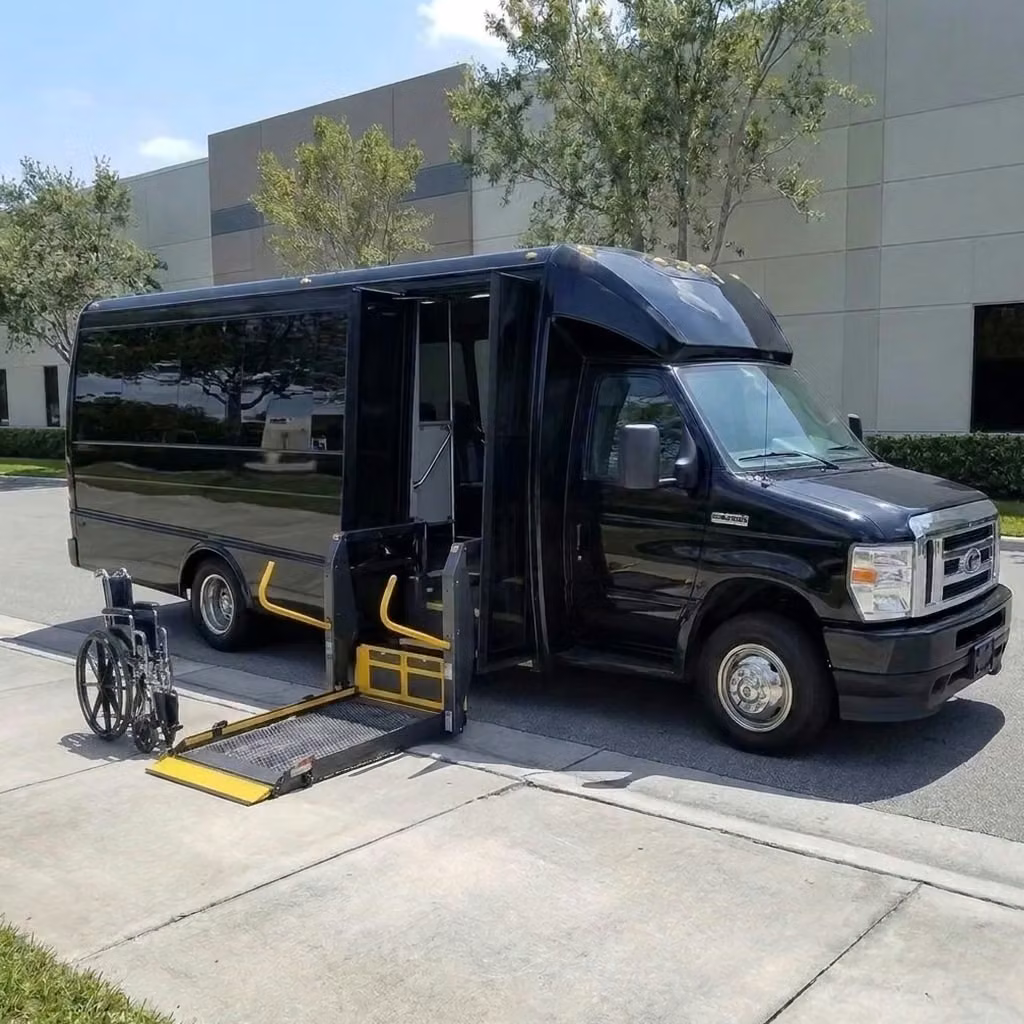 davenport 18 passenger minibus wheelchair lift