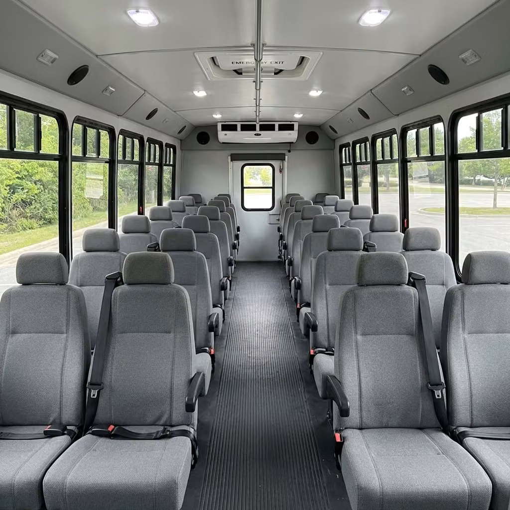 davenport 35 passenger minibus seating