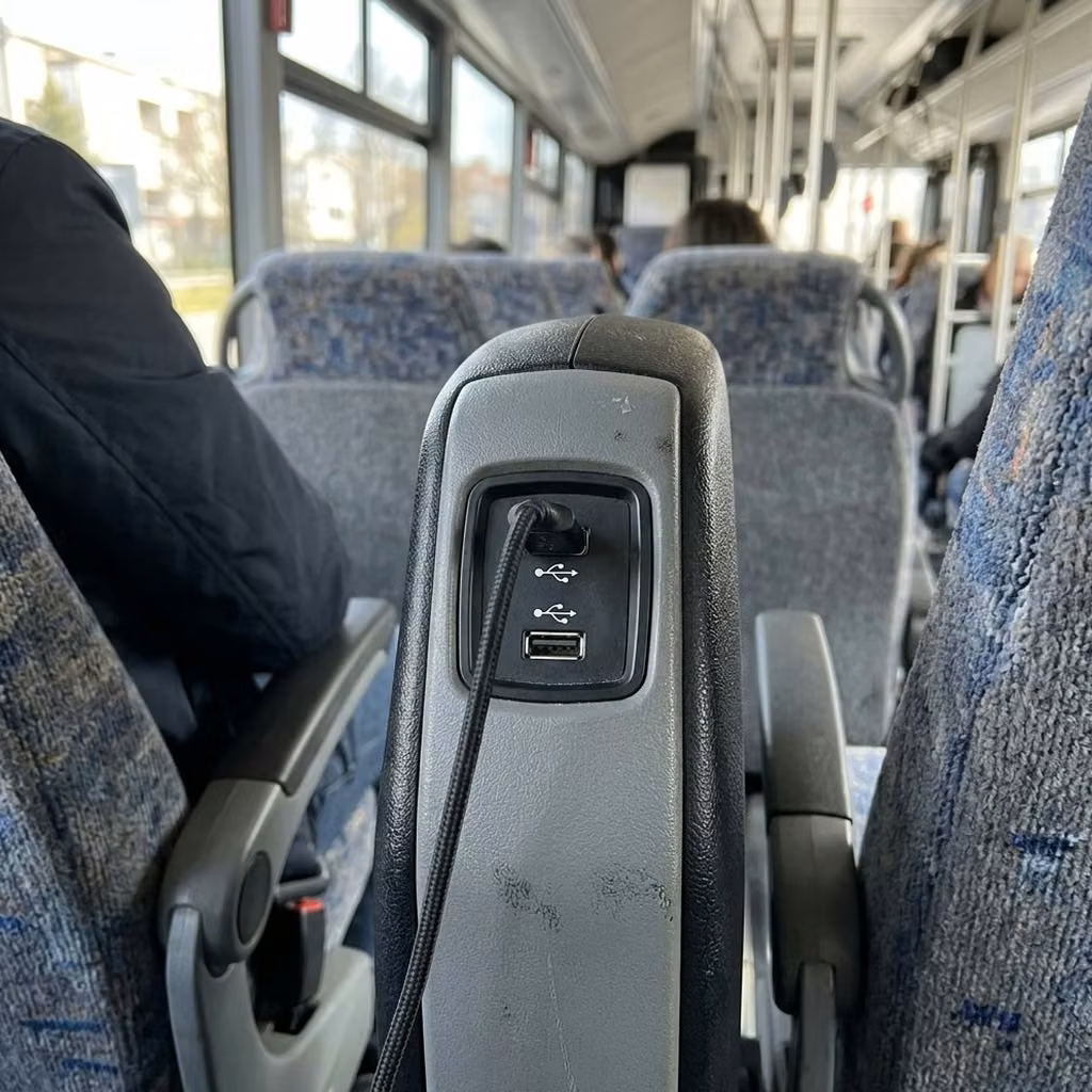 davenport 35 passenger minibus usb charging