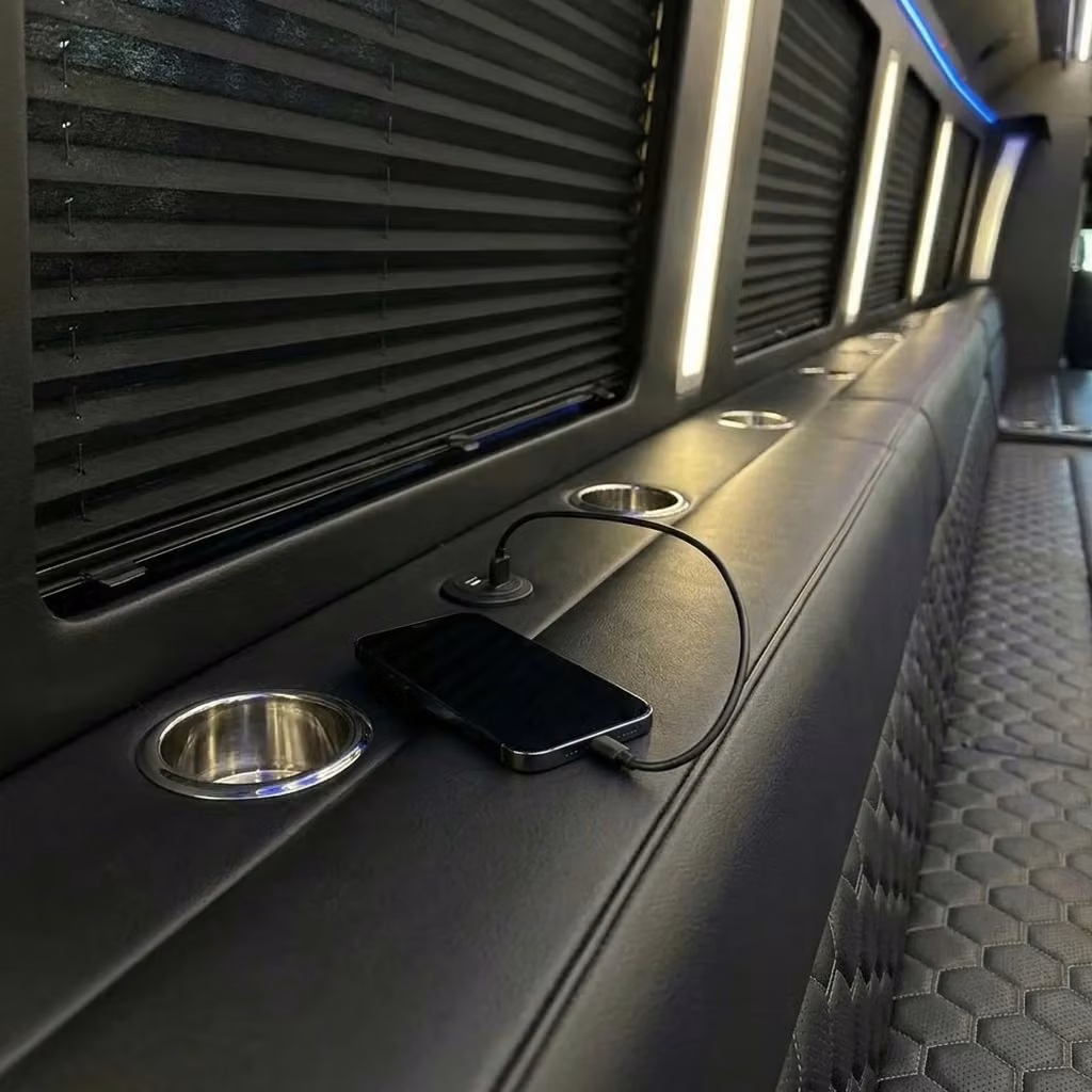 davenport party bus usb charging