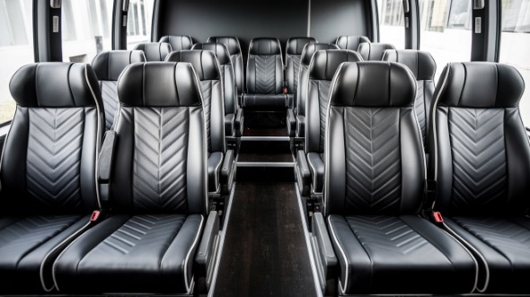 20 passenger minibus inside cedar rapids